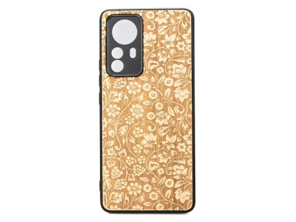 Xiaomi 12 Lite Dřevěnej obal Anigre Flowers