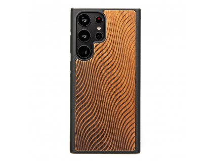 Samsung Galaxy S23 Ultra Obal ze dřeva Merbau Vlny