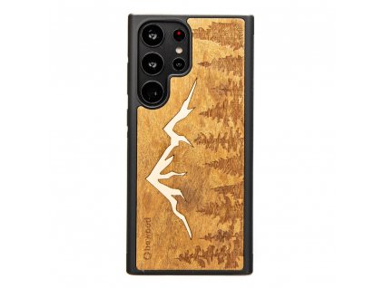 Samsung Galaxy S23 Ultra Dřevěný obal s horskými vrcholy ze dřeva z brazilských pralesů