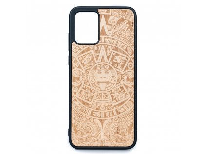 Motorola Edge 30 Neo Dřevěný obal s aztéckým kalendářem Anigre