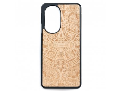 Motorola Edge 30 Pro Dřevěný obal s aztéckým kalendářem Anigre