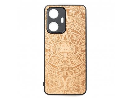 Realme C55 Dřevěný obal s aztéckým kalendářem Anigre