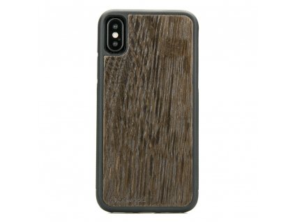 Apple iPhone X Dřevěný obal z kouřovýho dubovýho dřeva