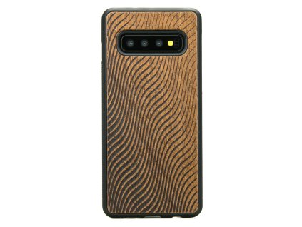 Samsung Galaxy S10 Obal ze dřeva Merbau Vlny