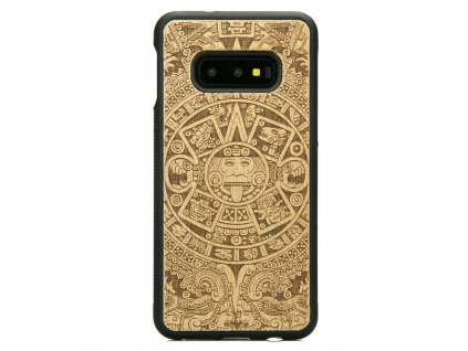 Samsung Galaxy S10e Dřevěný obal s aztéckým kalendářem Anigre