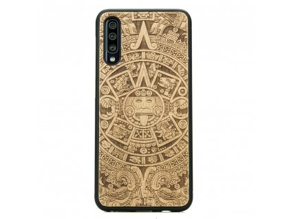 Samsung Galaxy A50 Dřevěný obal s aztéckým kalendářem Anigre