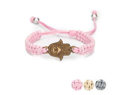 Dámský bavlněný náramek Hamsa Anigre