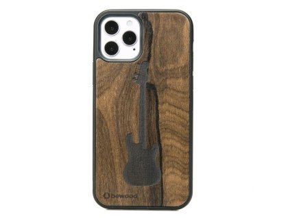 Apple iPhone 12 / 12 Pro Dřevěnej obal s kytarou z dřeva pro výrobu špičkových elektrických kytar