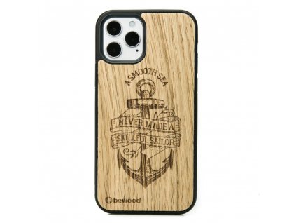 Apple iPhone 12 / 12 Pro Dřevěnej obal z dubovýho dřeva Námořník