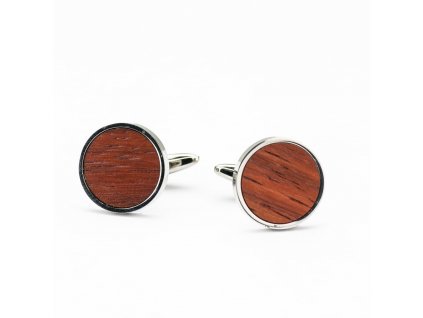 Dřevěné manžetové knoflíčky - PADOUK 18MM