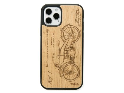 Apple iPhone 12 / 12 Pro Dřevěnej obal Anigre Harley Patent