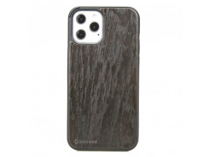 Apple iPhone 12 Pro Max Dřevěný obal z kouřovýho dubovýho dřeva