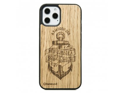 Apple iPhone 12 Pro Max Dřevěnej obal z dubovýho dřeva Námořník