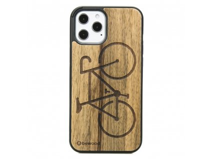 Apple iPhone 12 Pro Max Dřevěný obal z borovice kamenné Bike