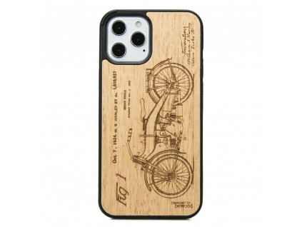 Apple iPhone 12 Pro Max Dřevěnej obal Anigre Harley Patent