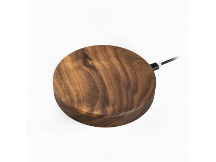 Bezdrátová nabíječka Slim Circle QI 15W Ořech