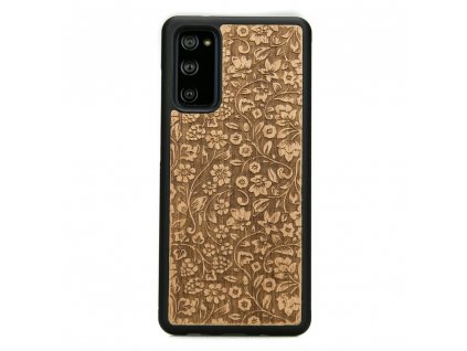 Samsung Galaxy S20 FE Dřevěnej obal Anigre Flowers