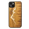 Apple iPhone 14 Plus Dřevěný obal s horskými vrcholy ze dřeva z brazilských pralesů