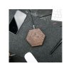 Bezdrátová nabíječka Slim Hexagon QI 15W Ořech