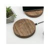Bezdrátová nabíječka Slim Circle QI 15W Ořech