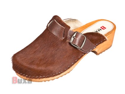 Dreváky Klasik PM1 Koža S Hnedou Srsťou