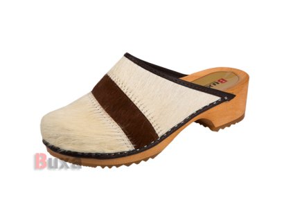 Dreváky Klasik PPK Koža S Bielohnedou Srsťou