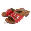 Dámske Dreváky Šľapky R70 Červené