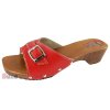 Dámske Dreváky Šľapky R70 Červené