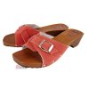 Dámske Dreváky Šľapky R70 Červený Semiš