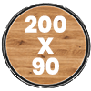 200x90cm