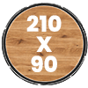 210x90cm