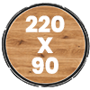 220x90cm