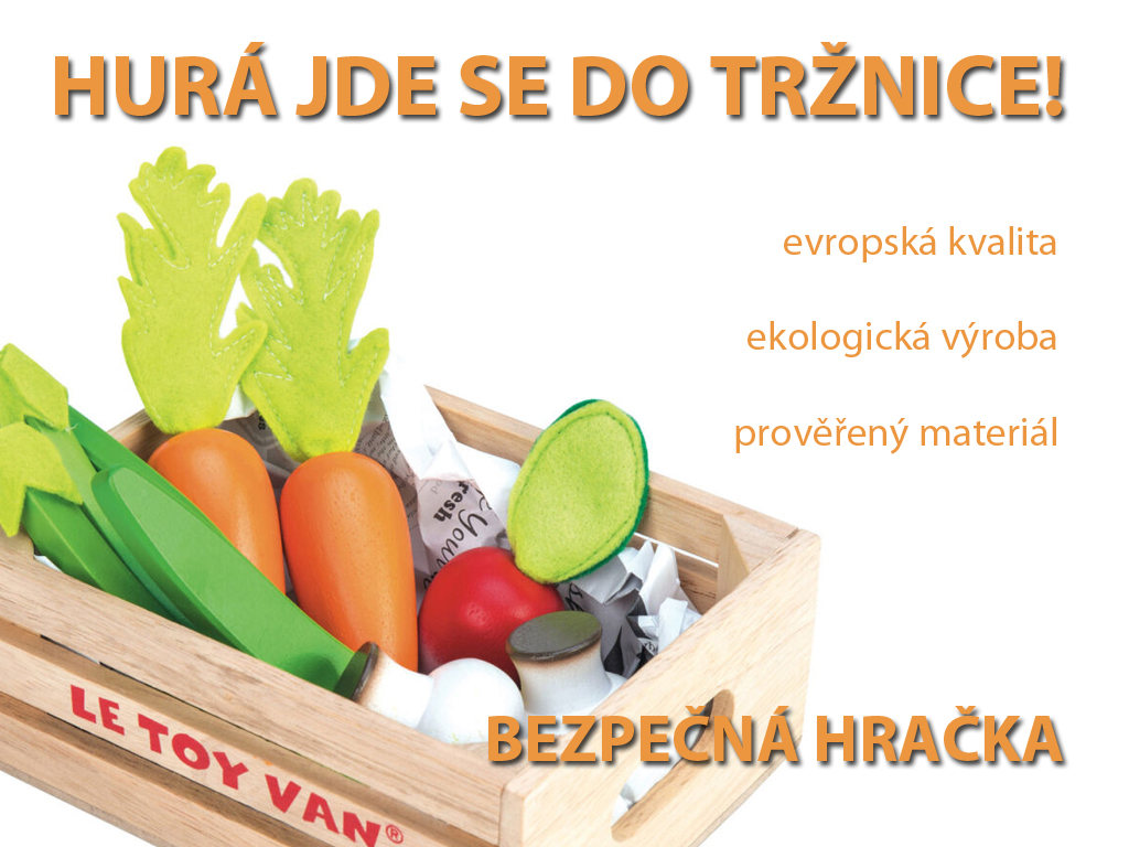 dřevěná zelenina, ekologická hračka montessori