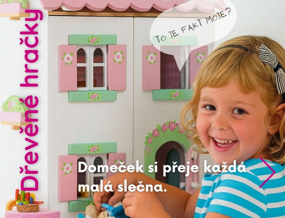 dřevěný domeček pro panenky