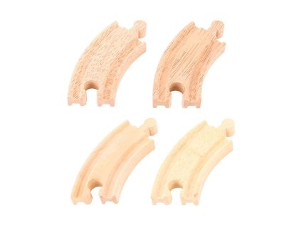 Bigjigs Rail Krátká kruhová kolej 10 cm 4 ks