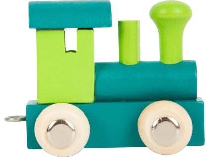 10347 legler small foot Buchstabenzug Lokomotive gruen und petrol a 20200527