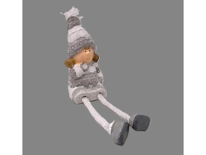 deti v kulichu vanocni dekorace holka