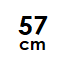 57 cm
