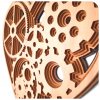 Drevené srdce Steampunk