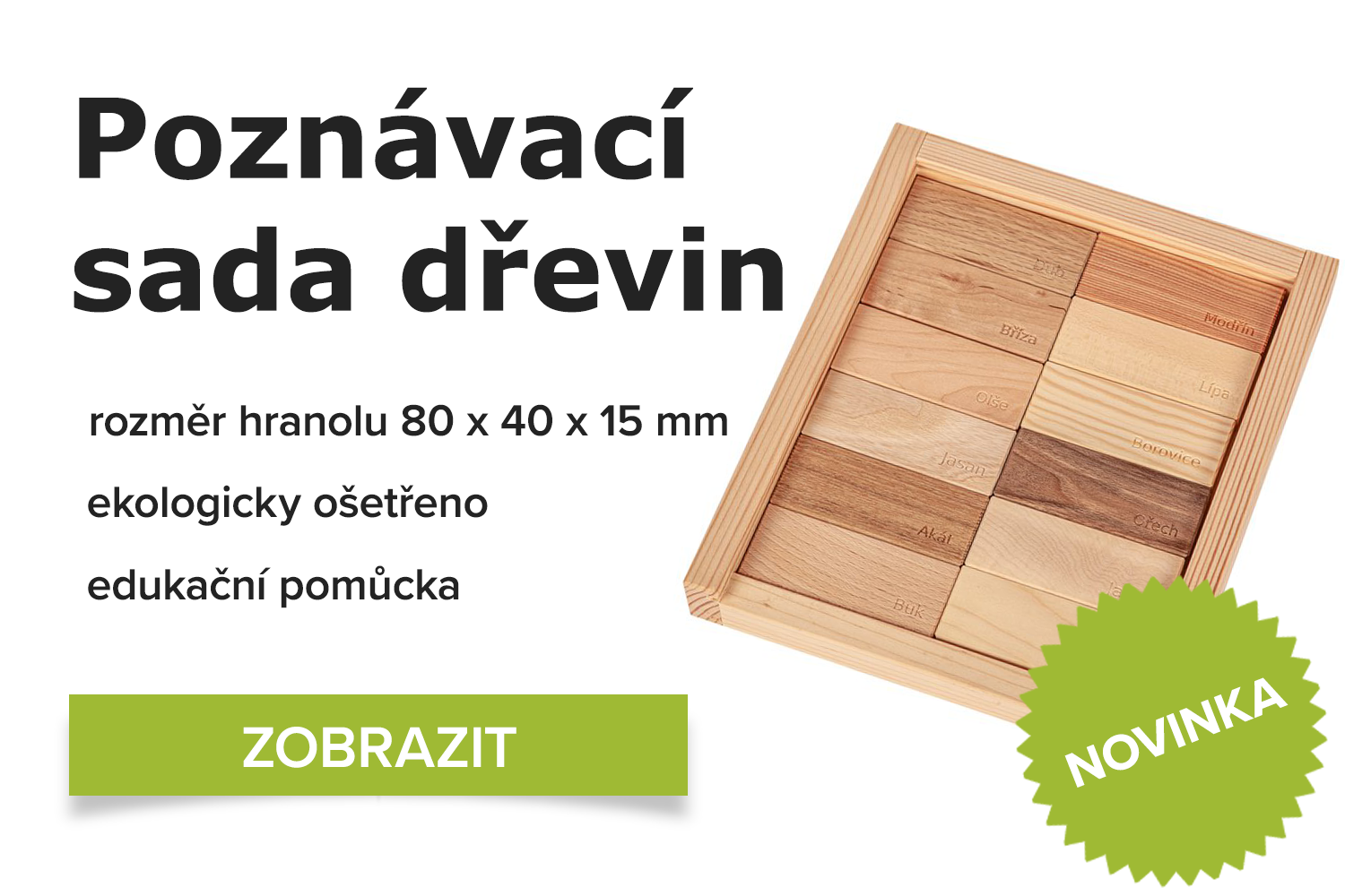 Poznávací sada dřevin Truhlářství Spáčil mobil