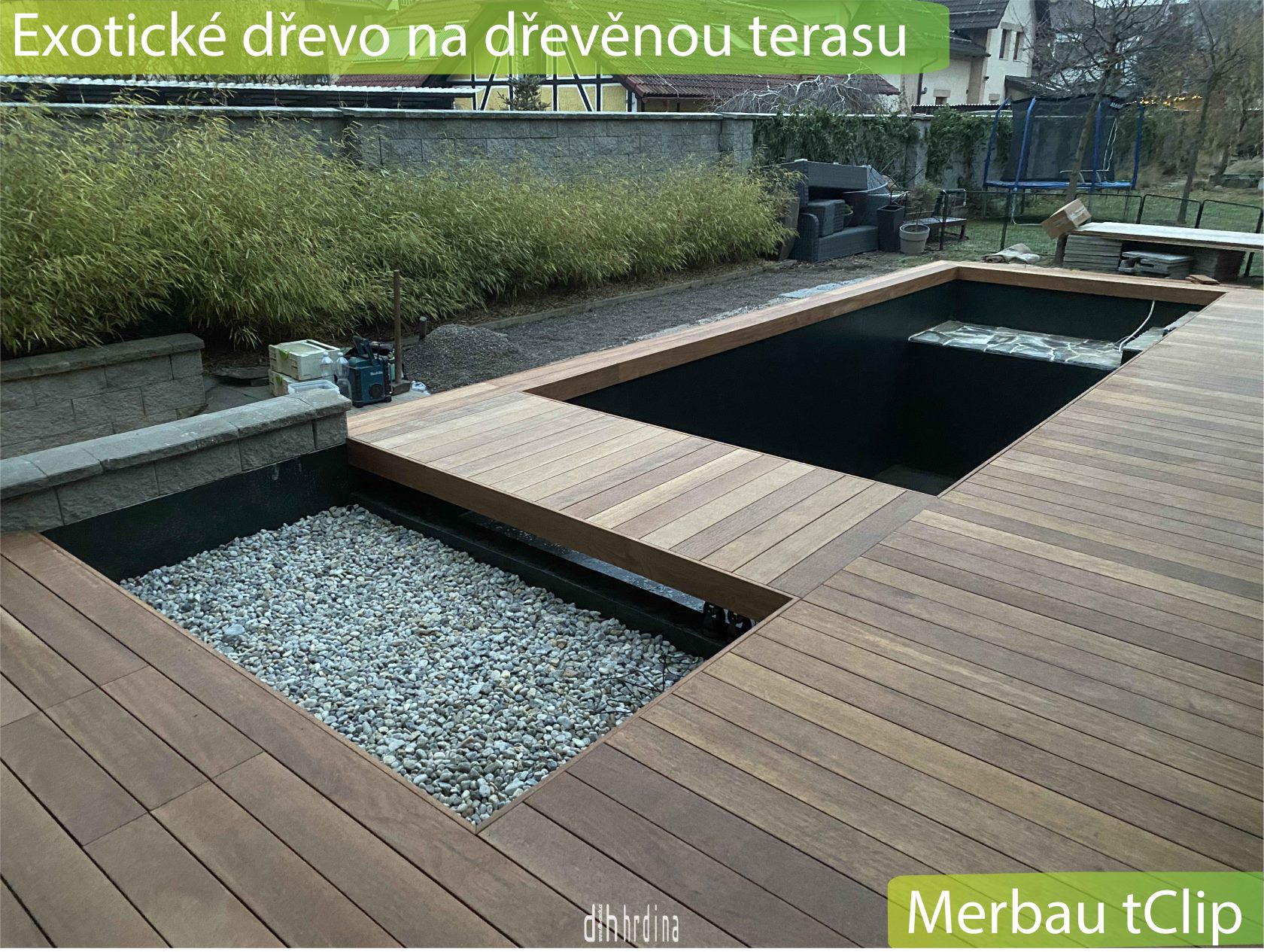 Dřevěné terasy z exotického dřeva