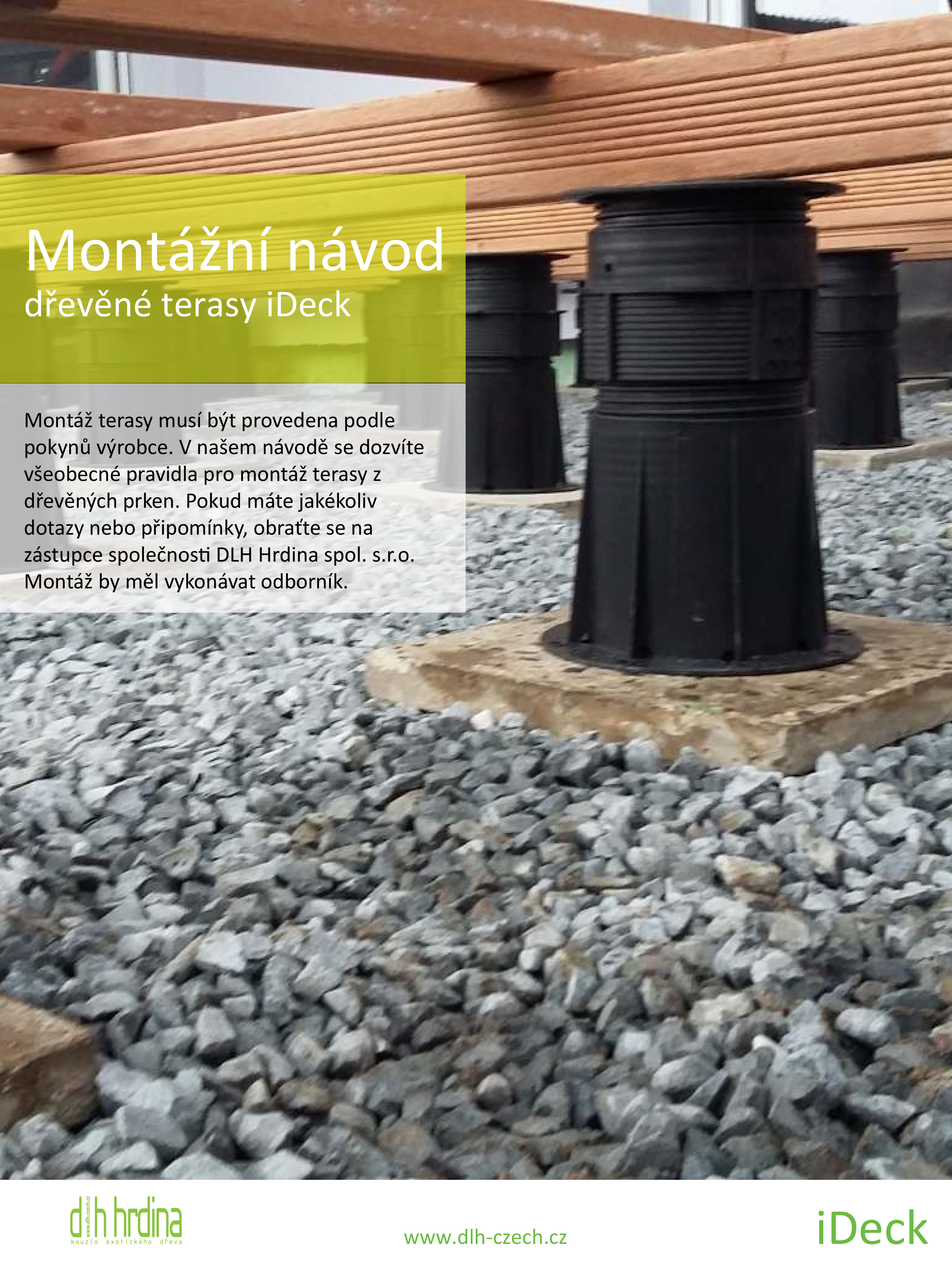 Montáž dřevěné terasy