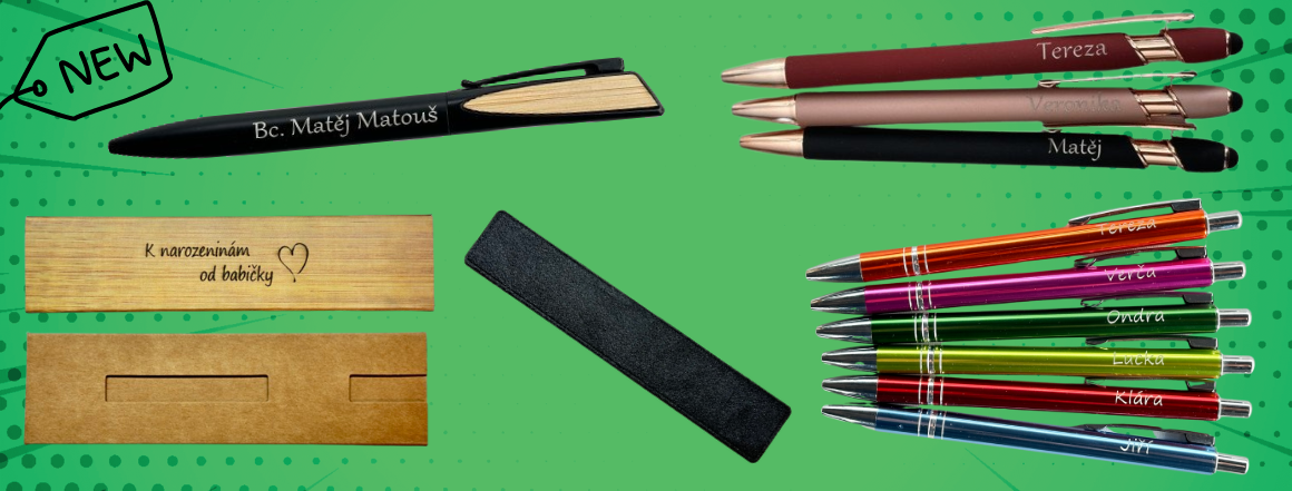 Nové kovové propisky s gravírováním - 1/2024