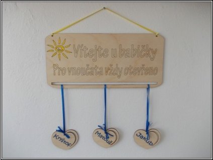 Cedulka - VÍTEJTE U BABIČKY