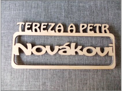 Cedulka na dveře - jmenovka 5.
