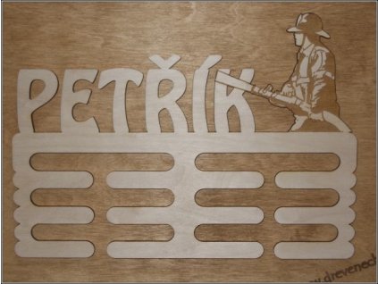Věšák na medaile se jménem HASIČ nebo HASIČKA