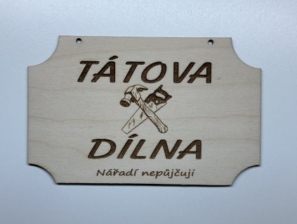 Cedulka - Tátova dílna