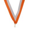 Stuha s klipem - Bílo-oranžová