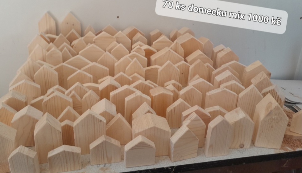 Dřevěné dekorace od Jiřky
