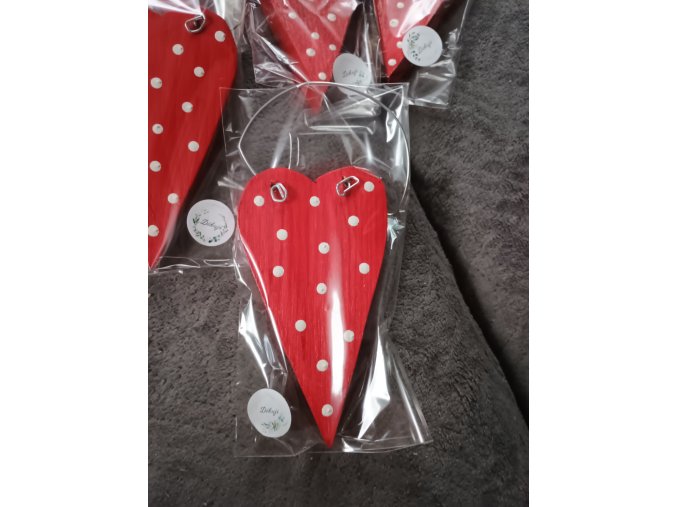 Srdce 14 cm dárkové baleni